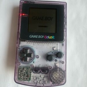 Nintendo Game Boy Color Atomic Purple Transparent Handheld Console GBC
